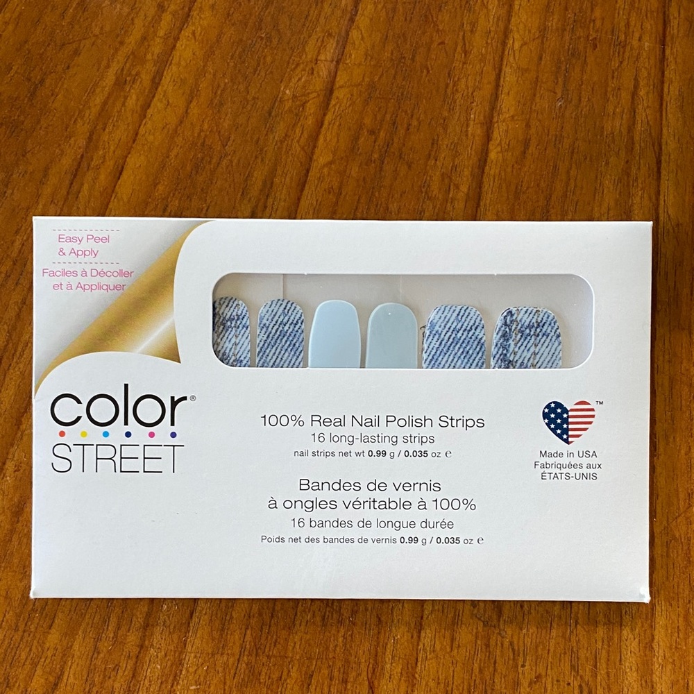 Color Street “ Blue Jean Baby” Press-On Nail Strips by Color Street NWT